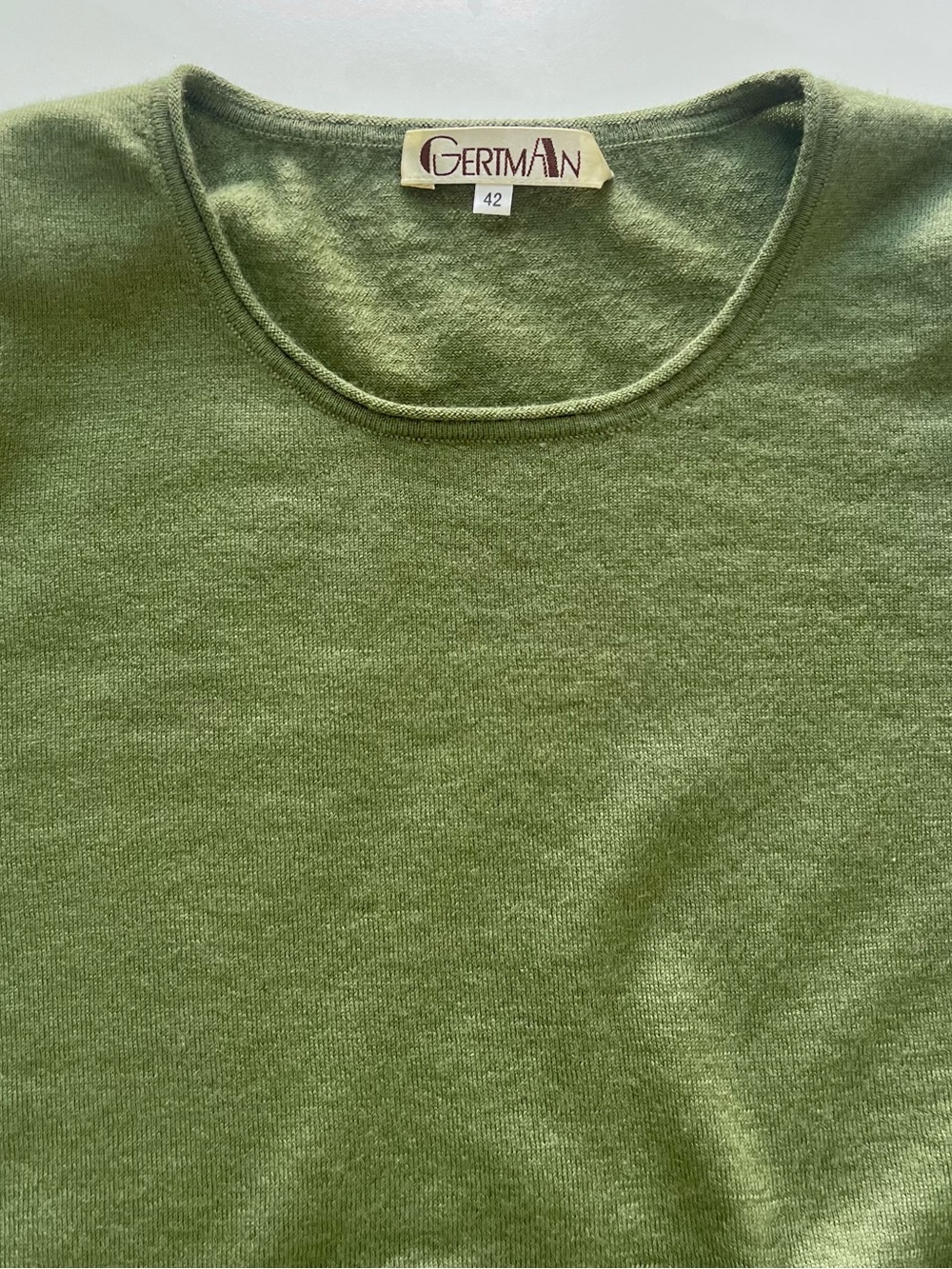 GermAn 100% Cashmere Olive Green Pocket Sweater XS - Picture 5 of 11